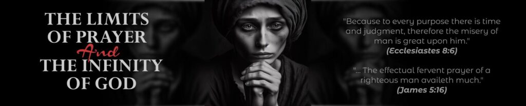 THE LIMITS OF PRAYERS AND THE INFINITY OF GOD